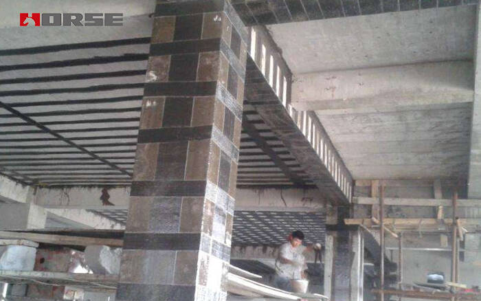 การฟื้นฟูของ CFRP ของคอลัมน์กรอบคอนกรีต