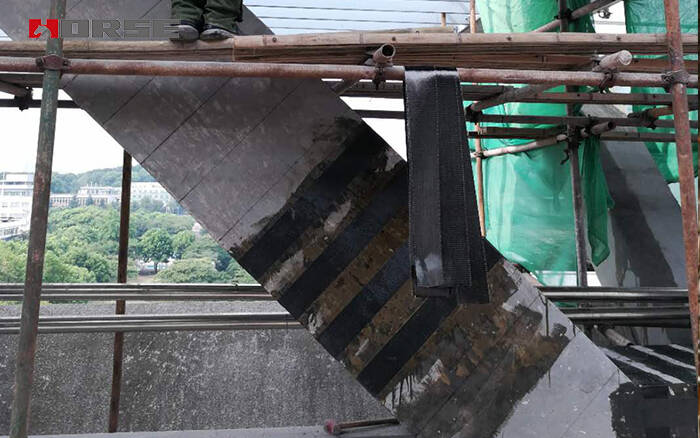 CFRP เสริมสร้างโครงสร้างคอนกรีตของโรงแรม