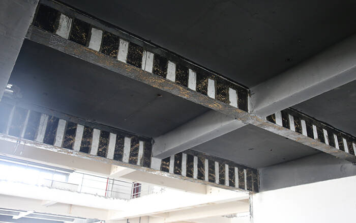 คาร์บอนไฟเบอร์ผ้าคอนกรีตเสริม