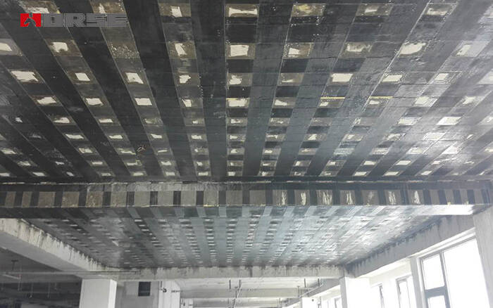 แผ่นเสริมพลิเมอร์เสริมคาร์บอนไฟเบอร์ (CFRP) สำหรับแผ่นพื้น