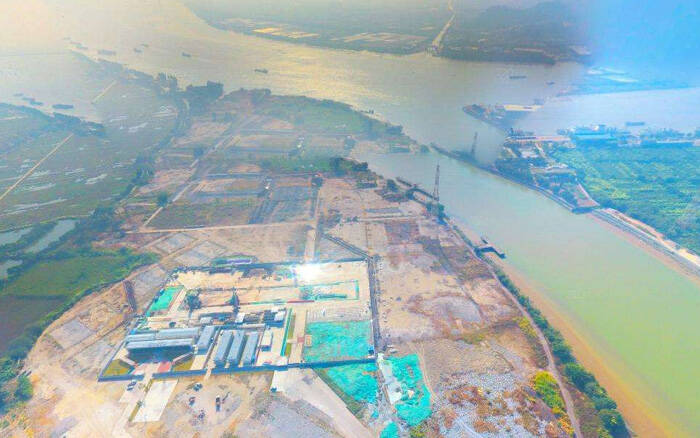 การเสริมแรงด้วยคาร์บอนไฟเบอร์และการซ่อมแซมท่าเรือหงเซิงซาของท่าเรือกว่างโจว