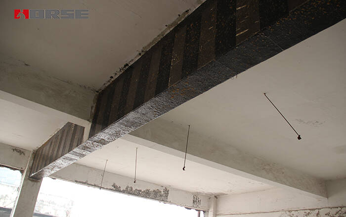 แผ่นคาร์บอนไฟเบอร์ (CFS) เพื่อเสริมโครงสร้างคอนกรีต
