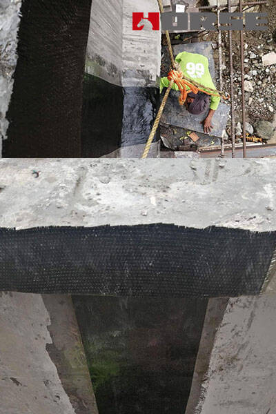 HM-30 CFRP บนข้อต่อของคานที่สะพาน Mati-Maragusan