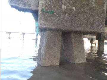 งานซ่อมแซมและเสริมเสาเข็มคอนกรีตสี่เหลี่ยมบริเวณท่าเรือเก่าด้วย CFRP