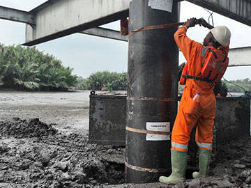 โครงการปลอกเสาเข็ม FRP ในแอฟริกา