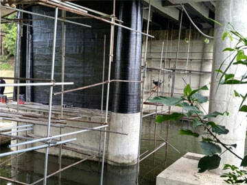 คาร์บอนไฟเบอร์เสริมสร้างท่าเรือสะพานและคาน